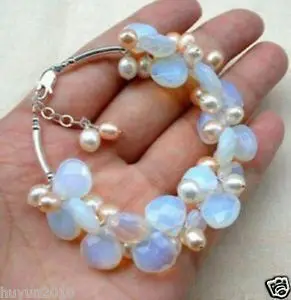 Женский браслет с натуральным опалом 7 5 дюйма | Украшения и аксессуары