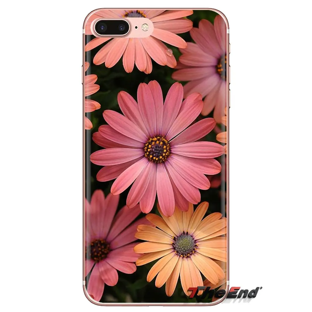 Purple Osteospermum Akila Mix For LG Spirit Motorola Moto X4 E4 E5 G5 G5S G6 Z Z2 Z3 G2 G3 C Play Plus Mini Silicone Phone Cover |