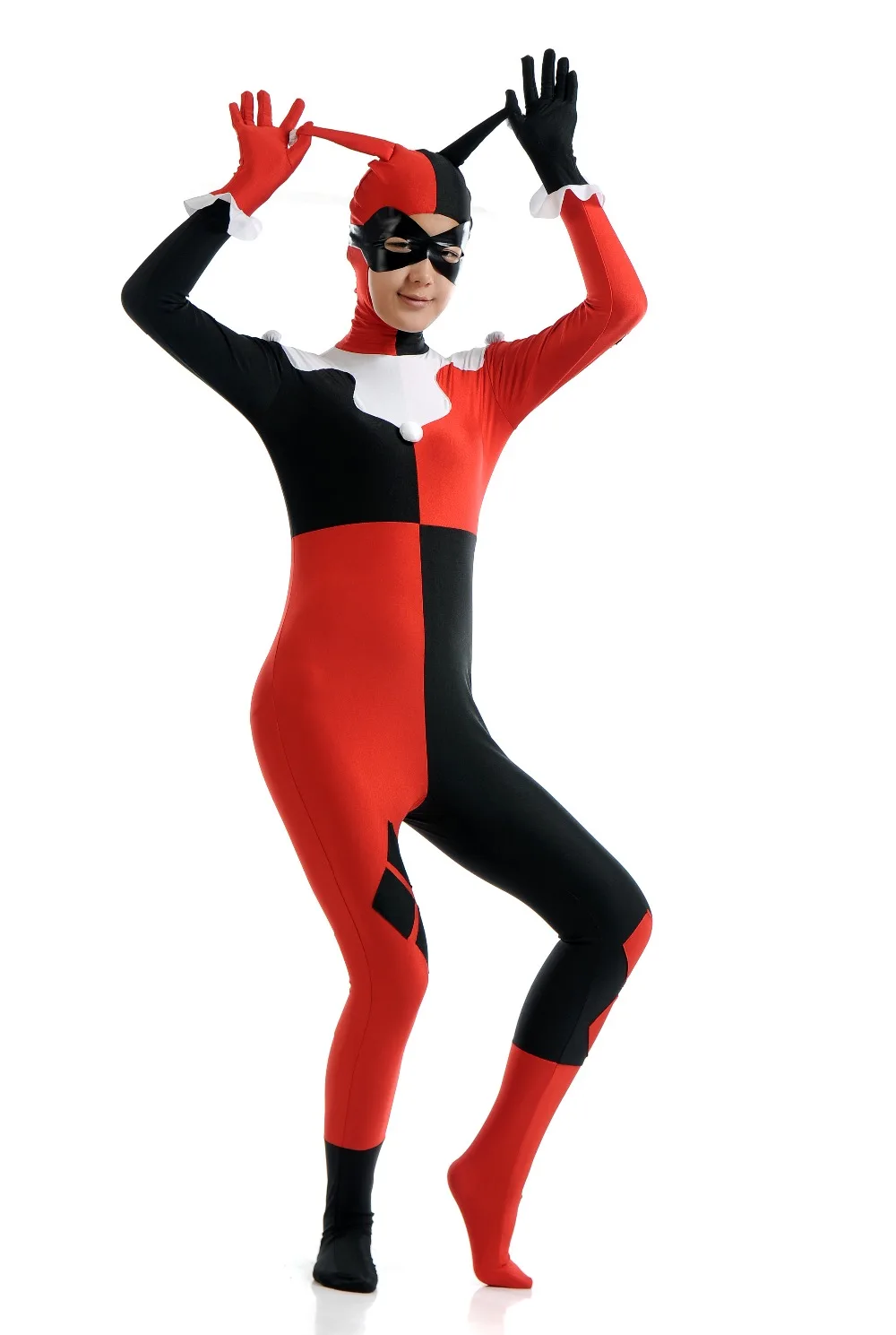 Костюм zentai из лайкры костюм клоуна для Хэллоуина|zentai lycra suit|zentai lycracosplay halloween |