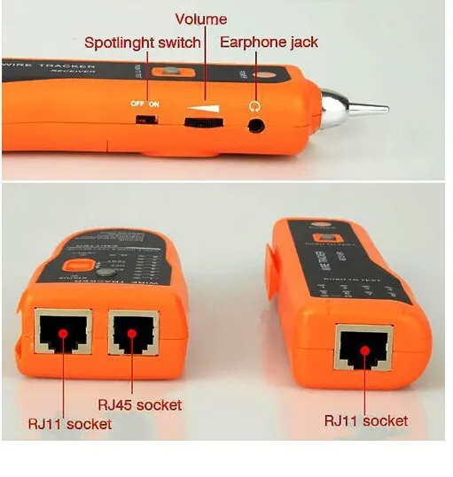 Устройство для диагностики кабеля устройство RJ45 RJ11 Cat5 Cat6 LAN|rj45 colors|rj45 terminationrj45 10 pin