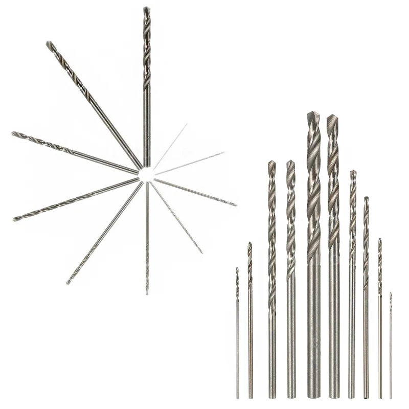 10 шт. высокоскоростные сверла из быстрорежущей стали белого цвета для