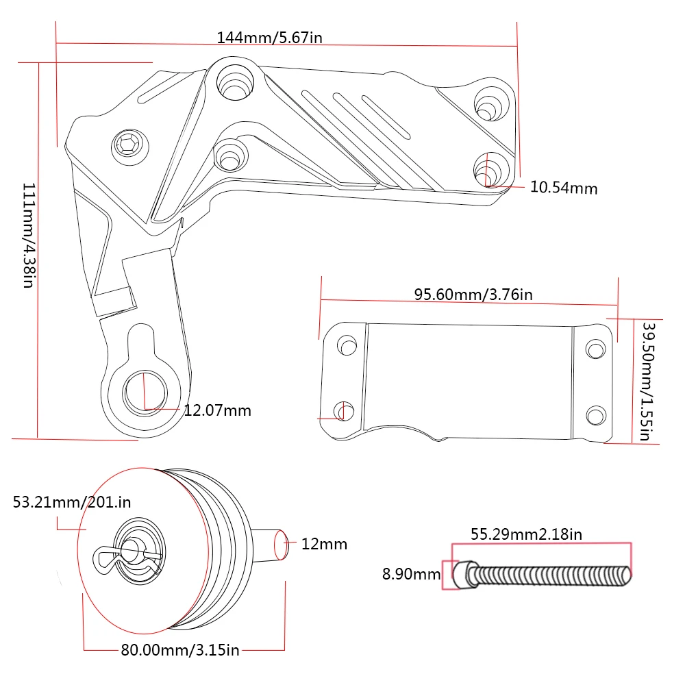 Мотоцикл CNC алюминиевый цепной механизм натяжения для авто Honda CBF 600s cbf1000 1000f msx125 msx