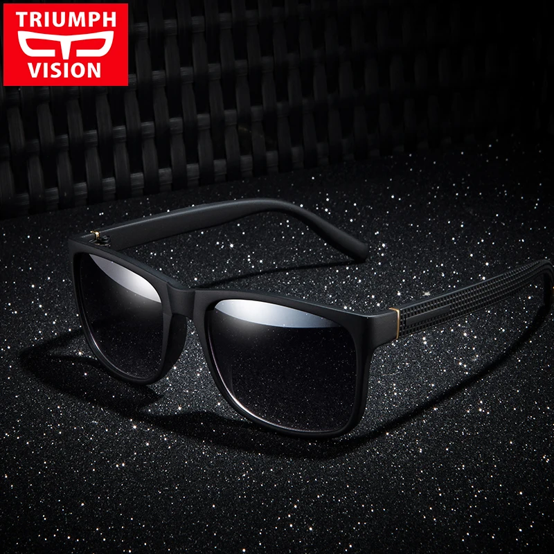 Солнцезащитные очки TRIUMPH VISION мужские квадратные темные с градиентными линзами