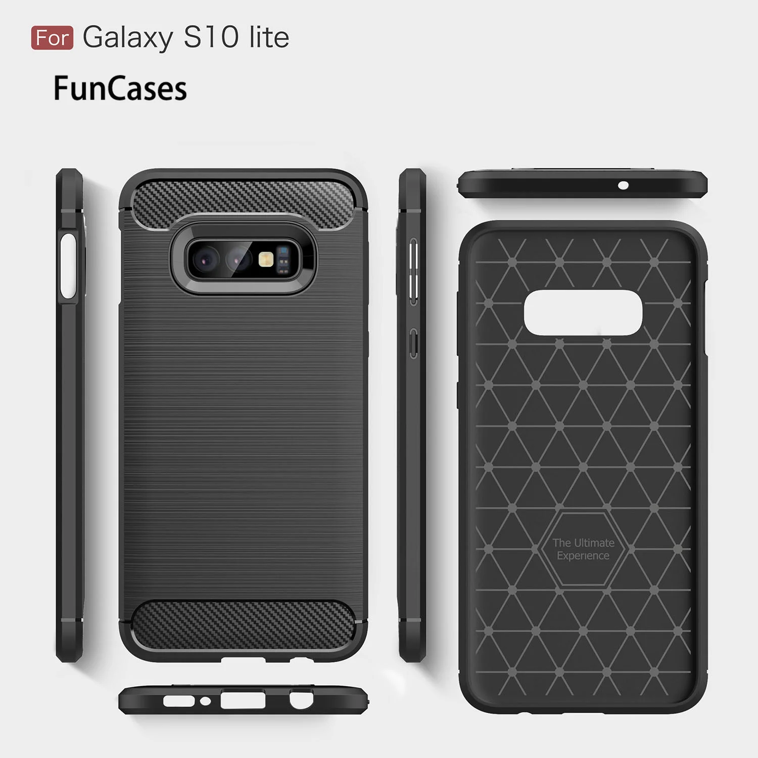Силикон из углеродного волокна Мягкий чехол для задней крышки samsung M20 M10 A6 A8 J4 J6
