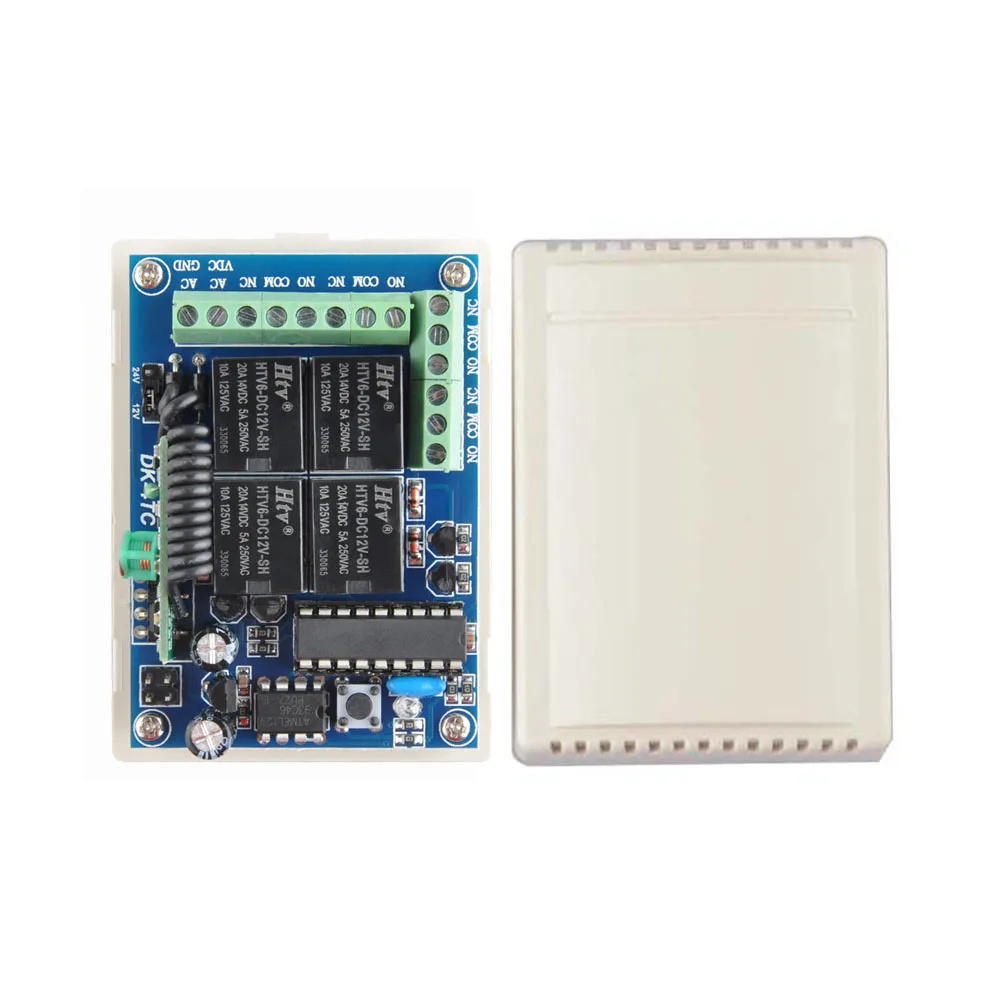 Приемник передатчик постоянного тока 12 В 24 реле беспроводное устройство