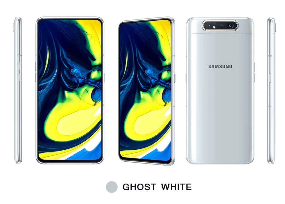 Samsung Galaxy A80 Mobile phone 6.7” Snapdragon 730G Octa Core Rotating Camera 48MP 8GB 128GB 3700mAh NFC Android 4G Smartphone