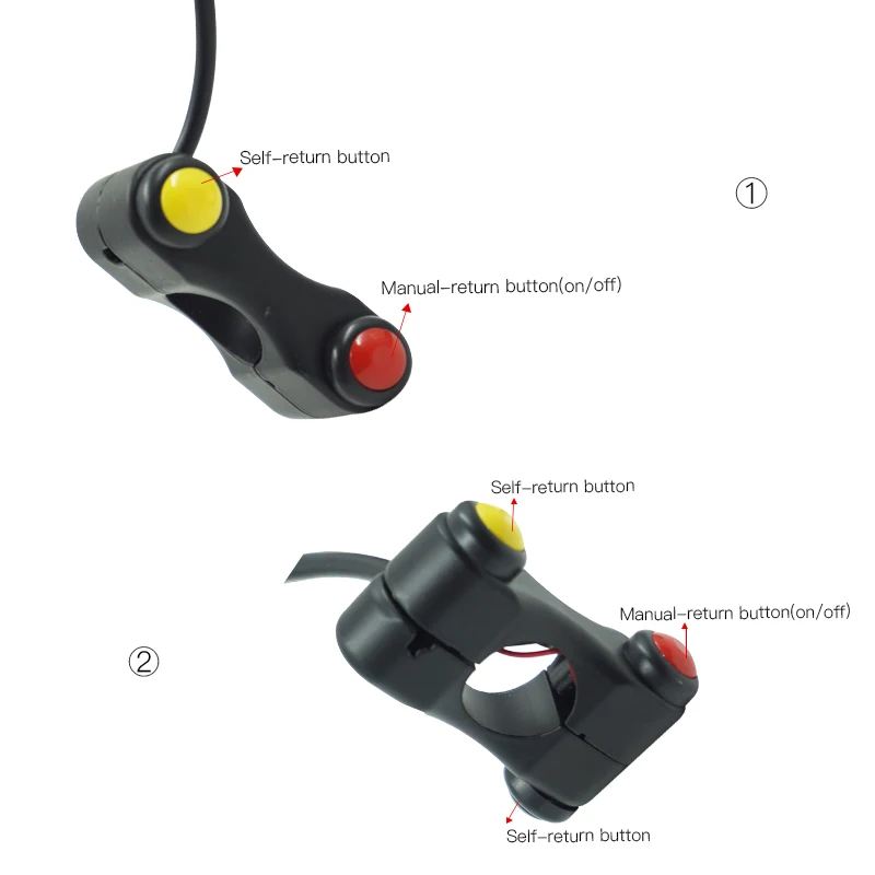 12V переключатели для мотоцикла скутера устанавливаемое на руль Крепление Фары Поворотная сигнальная лампа Противотуманные фары Рог вкл/выкл зажигания кнопки