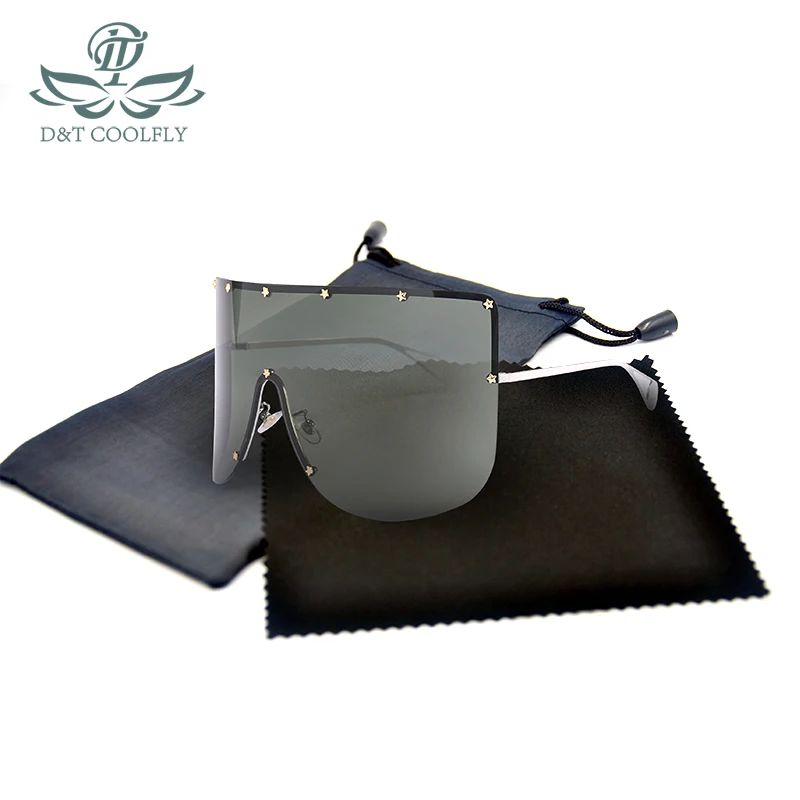 D &amp T женские мужские и солнцезащитные очки с большой оправой цельные для улицы