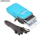 Универсальный чехол для мобильных телефонов ниже 6,0 дюйма, 3 кармана, 2 Кошелёк на молнии чехол с зажимом для ремня, 8 цветов, Лидер продаж