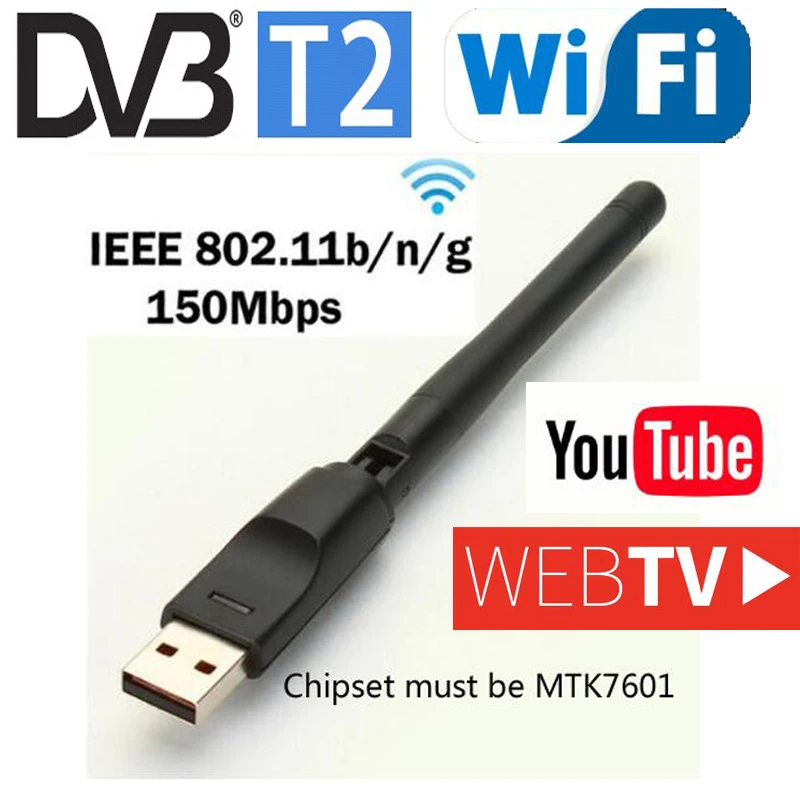 

MTK 7601 WIFI Dongle RealTec 7601 Беспроводной Usb-адаптер RTL 7601 для ПК и детской цифровой ТВ-приставки