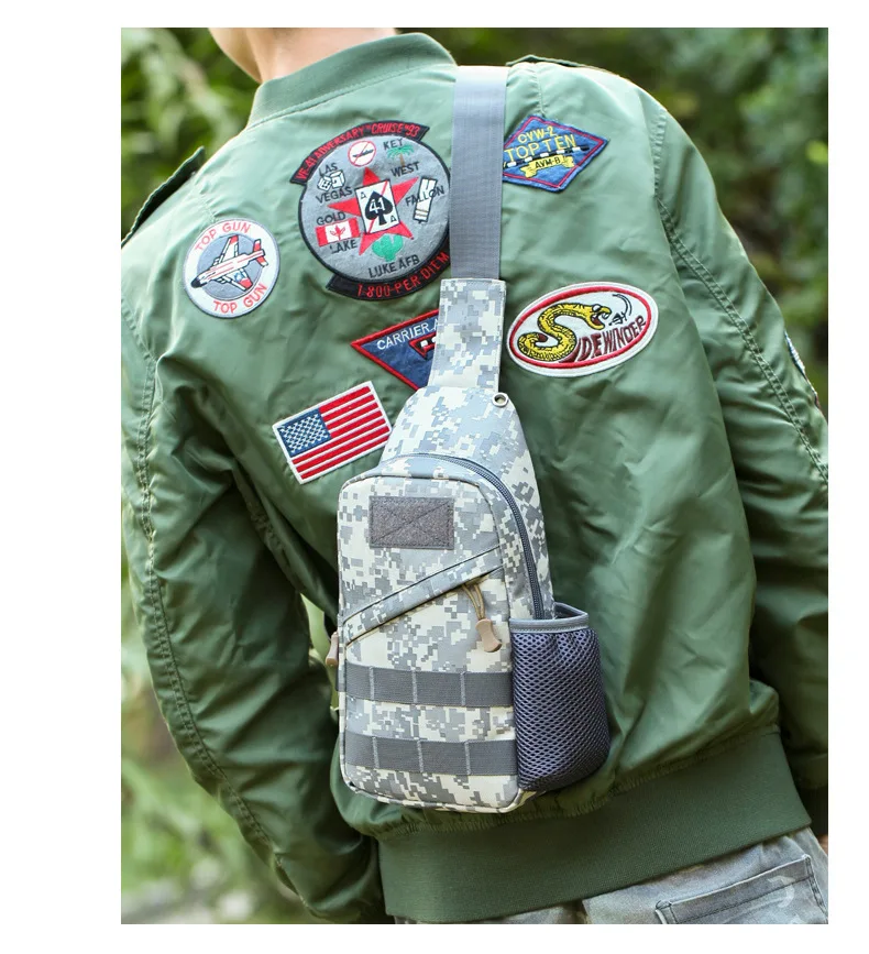 Тактическая Сумка Molle для рыбалки, походов, охотничьих сумок, спортивная сумка, нагрудный ремень на одно плечо, тактический рюкзак