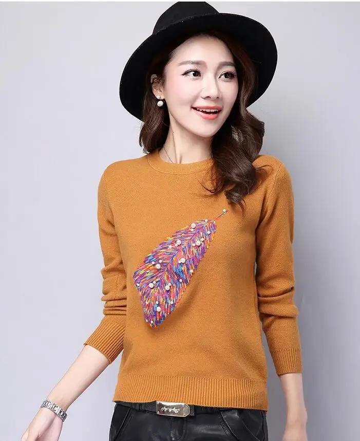 Soft Wool Plus Size Pullover 2015 Autumn Korean Women Casual Lips Fashion Print Sweater Ladies Leisure Tops | Женская одежда