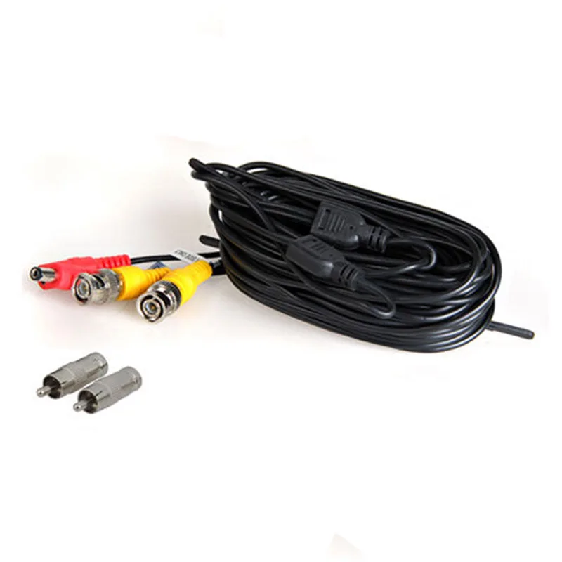 LHLL-1*15m BNC Video Power Cable For CCTV Camera DVR Security System |