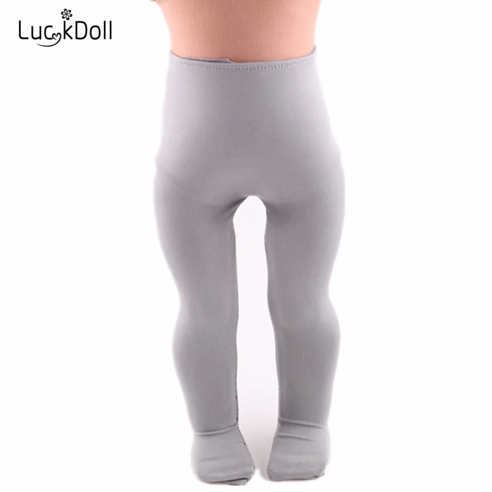 Легинсы LUCKDOLL однотонные подходят для детей размером 18 дюймов американский