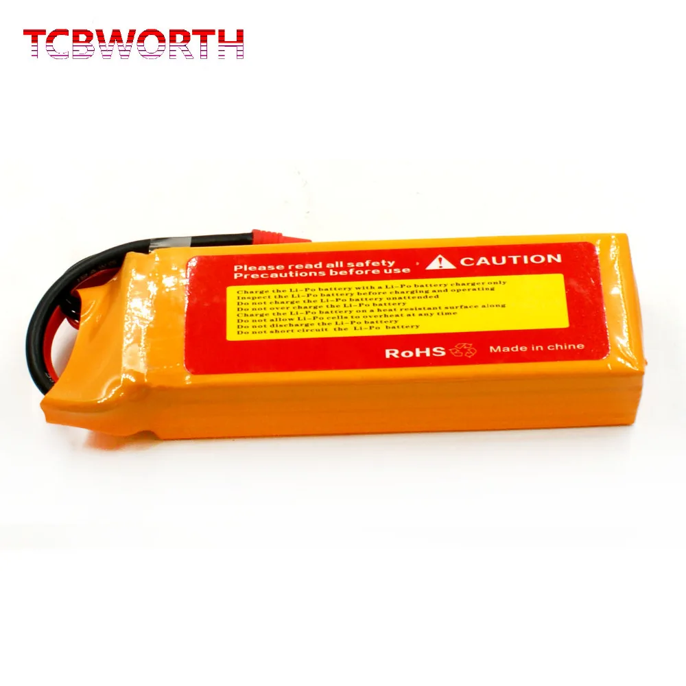 TCBWORTH RC LiPo батарея 14 8 V 4000 mAh 25C 4S для РУ самолет квадротор вертолет автомобиль Лодка