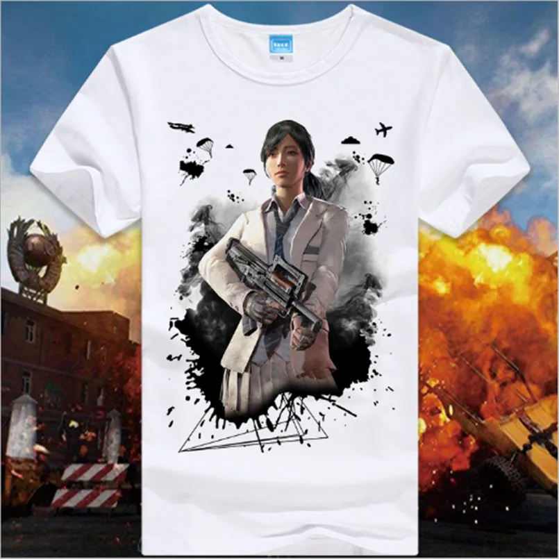 PUBG/игрок UNKNOWN'S BATTLEGROUNDS футболка подарок для фанатов игры мальчик друг подарок короткий рукав PUBG футболка S Горячая игра - Цвет: 4
