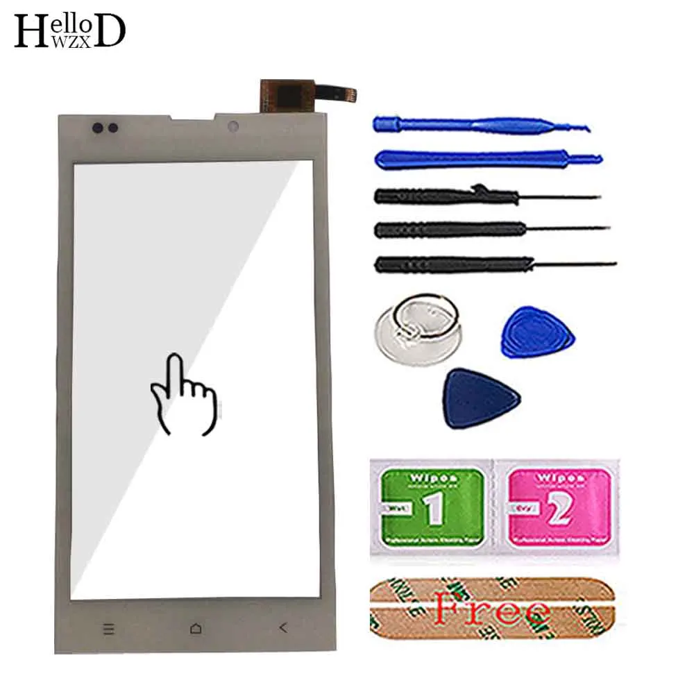 White With Tools 5,0 ''мобильный Сенсорный экран дигитайзер для DEXP Ixion EL150 EL 150 Сенсор сенсорный Панель спереди Стекло сенсорный Экран Сенсор инструменты 3 м клей - Цвет: White With Tools