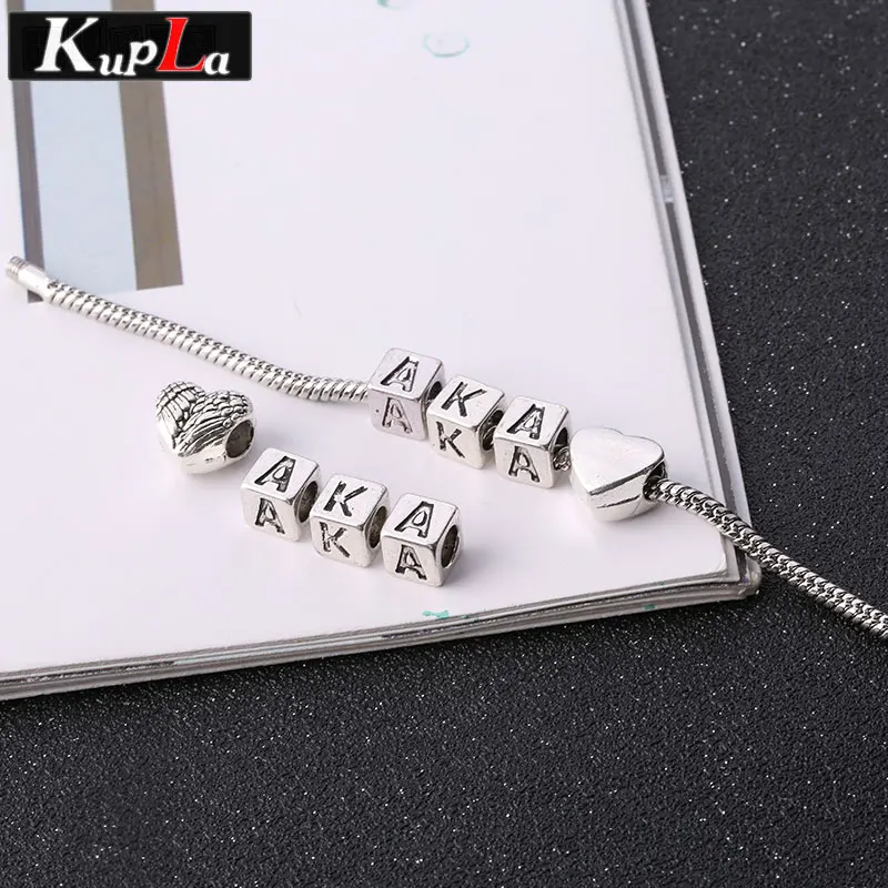 Vintage Silver Metal Aka Sorority DIY Classic Accessories Handmade Fashion Beads Charms for Pandora 40 Pieces/lot | Украшения и