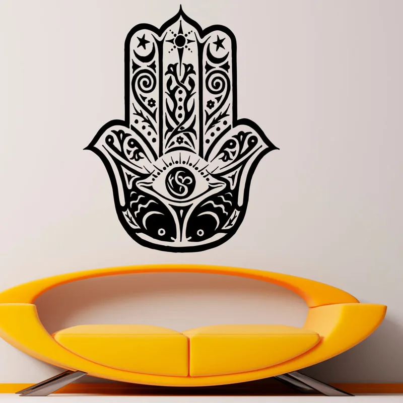 Ручные настенные наклейки ZOOYOO Hamsa домашний декор гостиная художественные