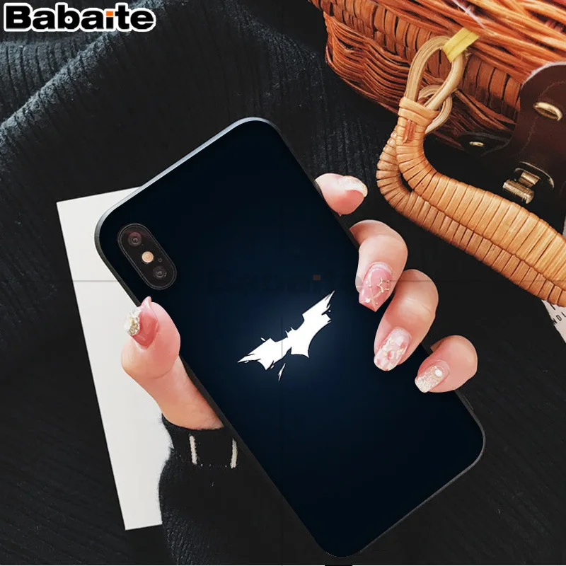 Babaitemic Бэтмен Джокер Харли черный мягкий чехол для телефона iPhone 5 5Sx 6 7 7plus 8 8Plus X XS MAX XR