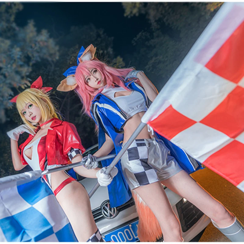 Fate/Extra CCC FGO Nero для косплея костюм Fate/большой заказ Tamamo no Mae Jacket шорты гоночные