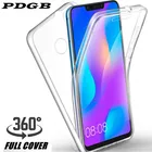 Чехол PDGB 360 градусов для Xiaomi Mi 8 Lite SE A1 A2 Lite Note 6 7 Pro Redmi 7 6A 6 Pro, прозрачный полноразмерный сенсорный экран