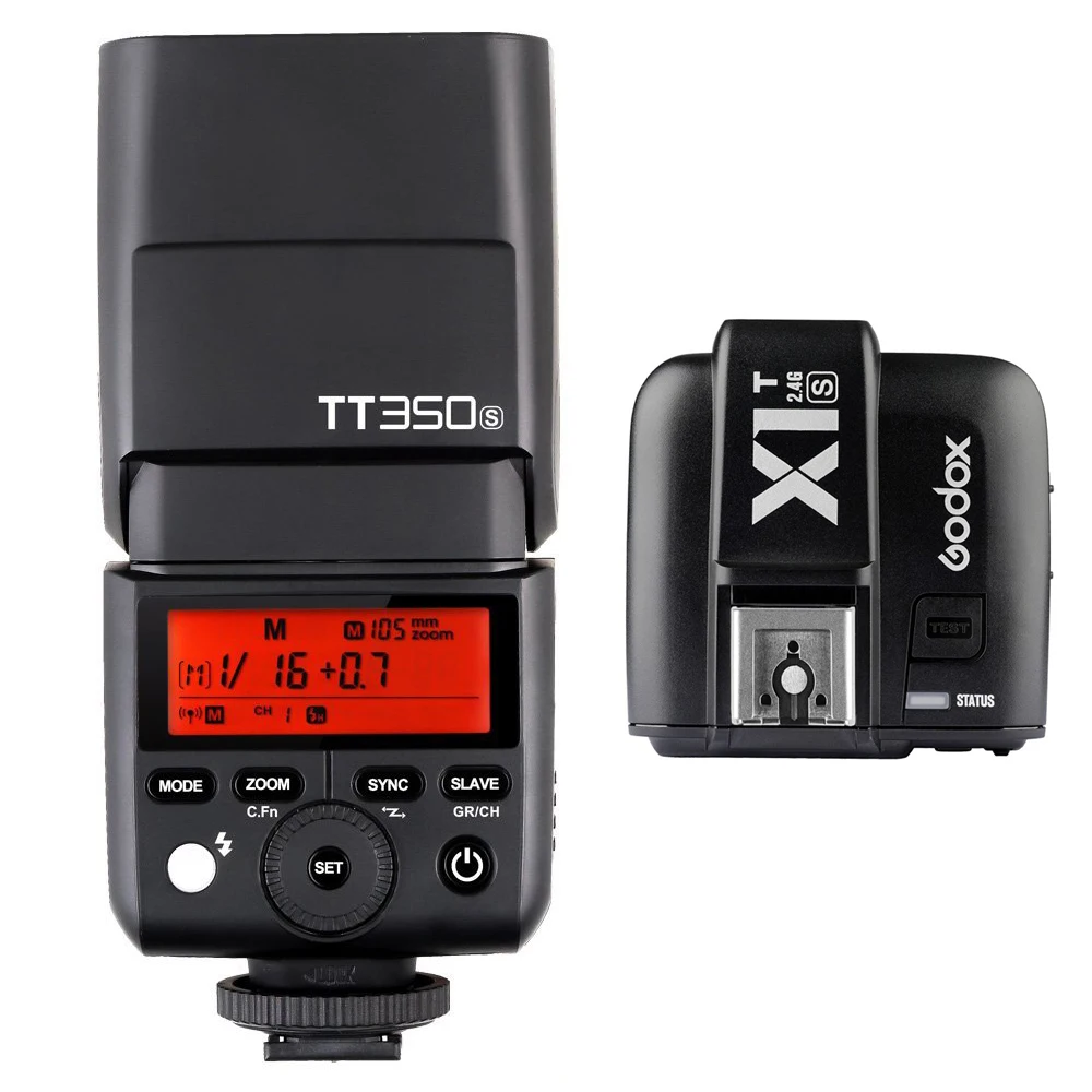 Вспышка Godox TT350S Speedlite 2 4G HSS TTL GN36 для камеры + X1T S триггер Sony A77II A7RII A7R A58 A99 RX10 A6000 A6500
