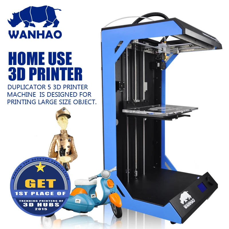 2018 новейший wanhao FDM 3D принтер D5S самой большой области печати комплект с бесплатной