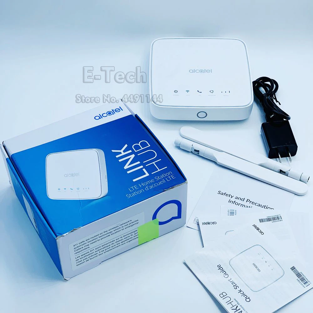 Роутер Alcatel Link Hub 4G LTE разблокирован по всему миру hh41нh Multibam 150 Мбит/с Wi-Fi Rj11 до 32 пользователей hh41нh