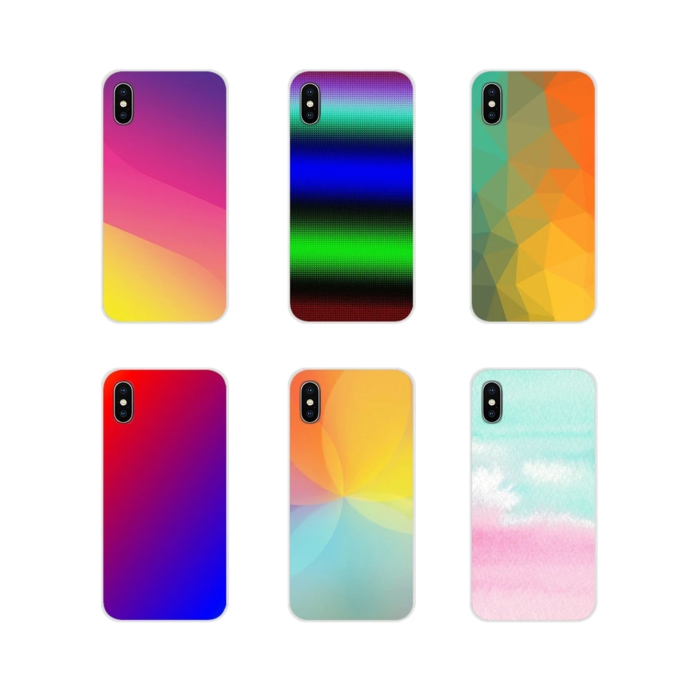 Градиентные цветные Роскошные гибридные Чехлы для мобильных телефонов Sony Xperia Z Z1