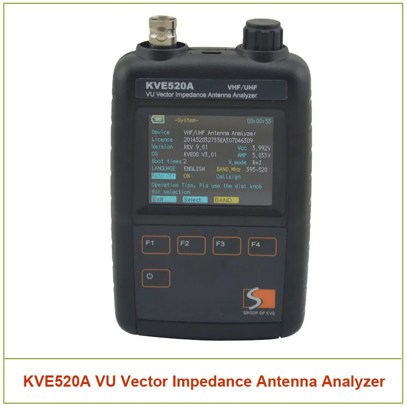 KVE520A VHF/UHF VU анализатор векторной антенны сопротивления (133-177/195-280/395-520 МГц) с 5 шт.