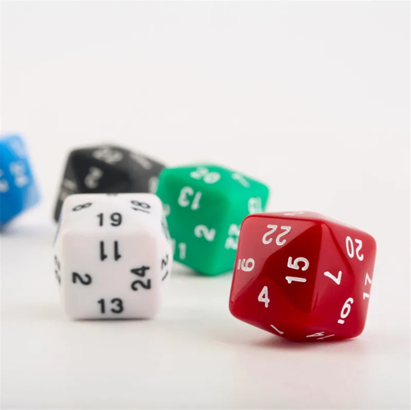 1pcs D24 Side Dice For Game Polyhedral 24 Face Multi Sided Acrylic for Board game | Спорт и развлечения