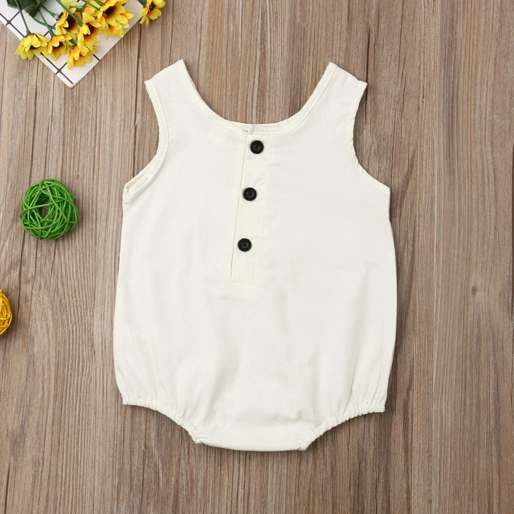 Emmababy летняя одежда для новорожденных мальчиков и девочек однотонный комбинезон