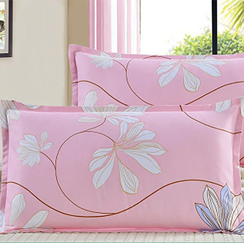 Love love pink 2 шт./партия 48*74 см прямоугольная хлопковая наволочка мягкий удаляемый моющийся домашний утолщенный наволочка 301-0842 - Цвет: Love love pink