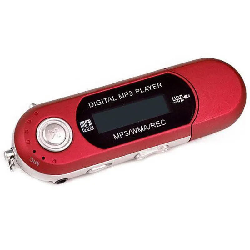 Mini MP3 Player LCD Display with USB High Definition Music Support FM Radio SD Card free earphone | Электроника