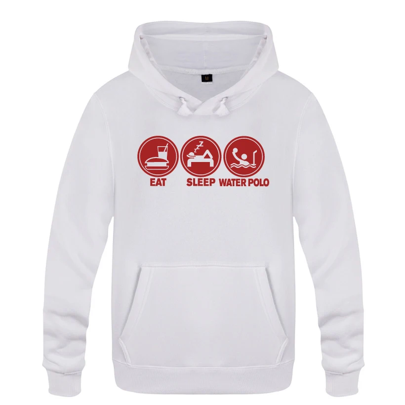Eat Sleep Water Polo забавные креативные толстовки мужские мужские пуловеры флисовые толстовки с капюшоном