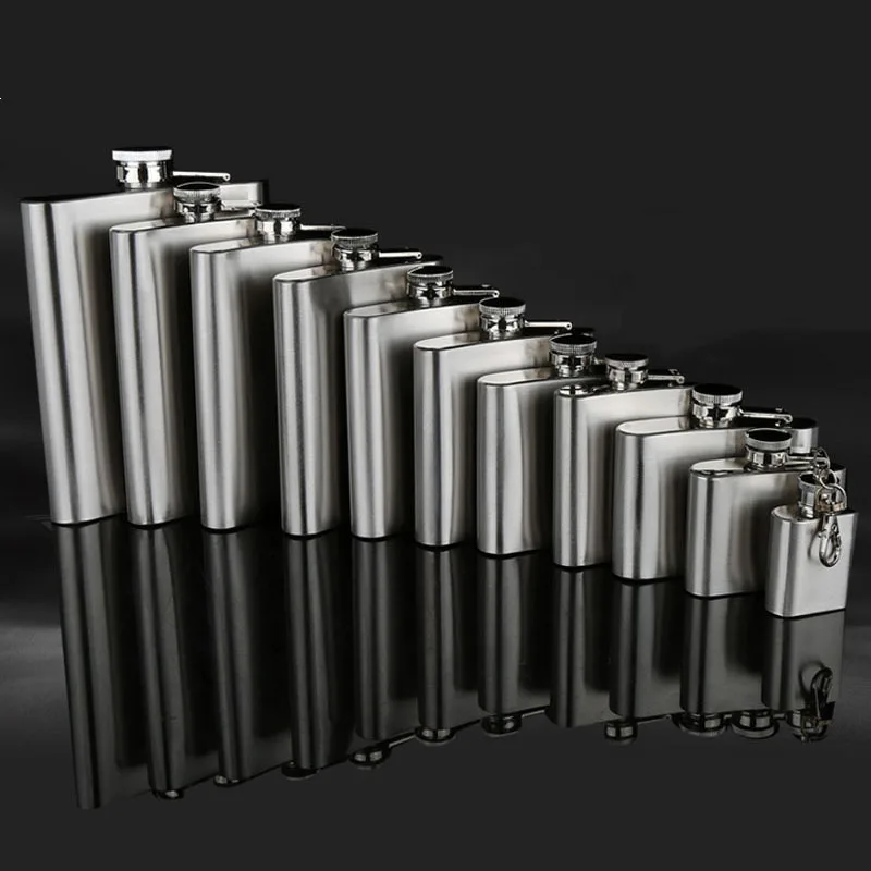 

UPORS 18/10/9/8/7/6/5/4/1 OZ Hip Flask High Quality Portable Stainless Steel Hip Flask Liquor Bottle Alcohol Wine Whiskey Flask