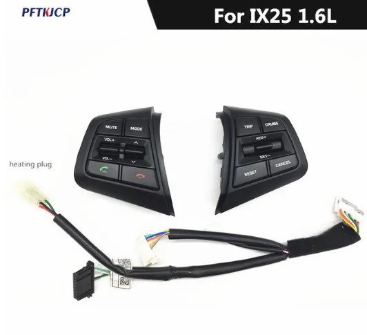 1.6 PUFEITE для Hyundai ix25(creta) 1,6 л круиз отмена переключатель рулевого колеса правая Боковая кнопка - Цвет: 1.6