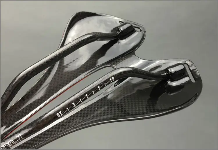 TOSEEK глянцевая 3 К отделка Полный Carbon Fibre Передние сиденья коврик седло велосипеда Запчасти 115