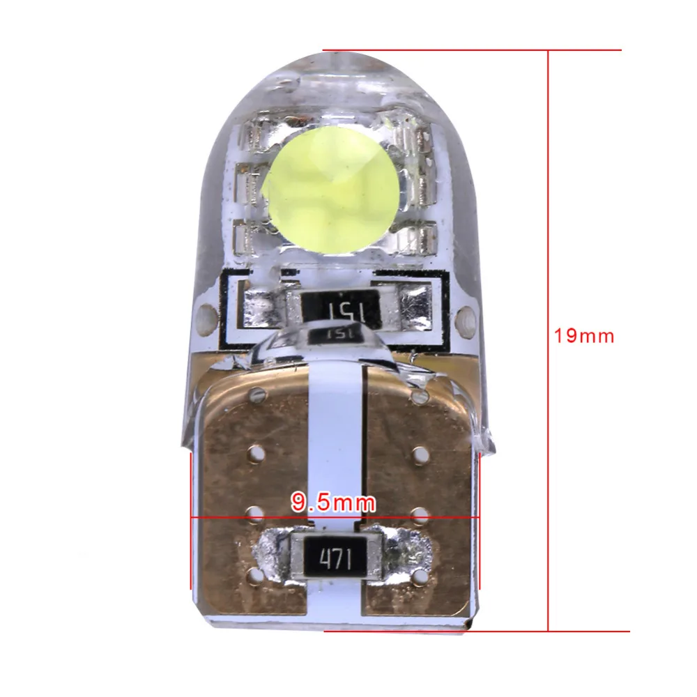 2 шт. 12 В t10 5050 Smd Led Canbus w5w Высокая Мощность 6000k водонепроницаемый красный без