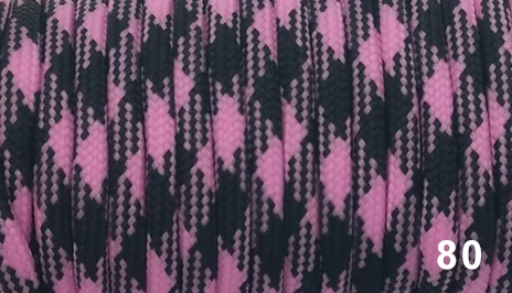 80 YOUGLE Paracord 550 100 футов 50 футов паракордовая веревка Mil Spec type III 7Strand Paracorde 550 набор для выживания Оборудование 74-80 - Цвет: 80