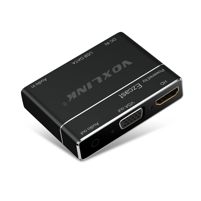 Voxlink HD цифровой av-адаптер Поддержка Full 1080 P AirPlay Dlan USB к HDMI + VGA аудио конвертер