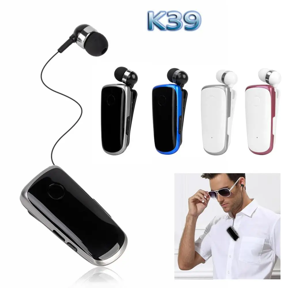Миниатюрные портативные наушники K39 беспроводные Bluetooth 4 1 вкладыши гарнитура с
