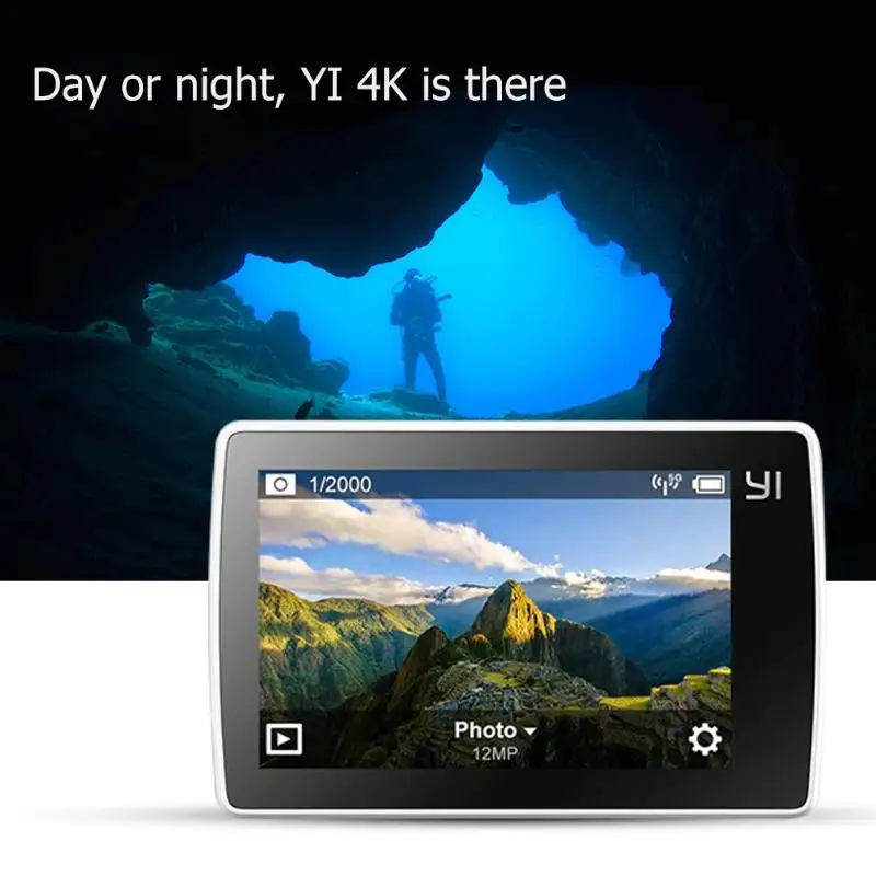 Xiaomi YI 4K экшн-камера 4K Высокая четкость Интеллектуальная цифровая камера движения сенсорный экран Bluetooth пульт дистанционного управления Прямая поставка