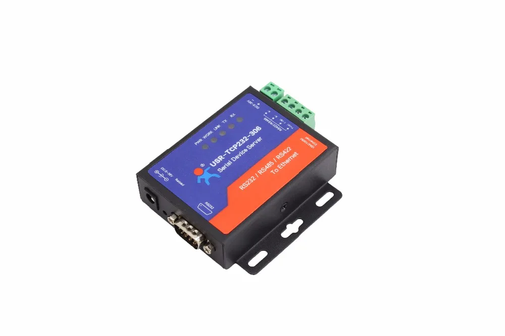 USR TCP232 306 преобразователь ethernet RS422/RS232/RS485 серийный к Ethernet поддержка DNS DHCP Buit in веб