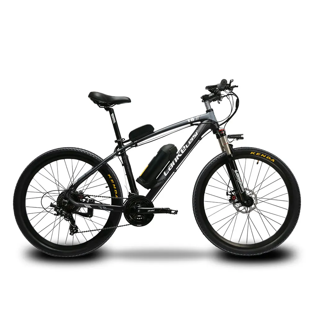 Lankeleisi MX3.8 e велосипед Ман 21 скорость Электрический 250 Вт 48 В дисковые тормоза серый