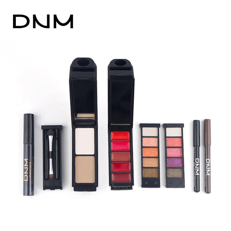 DNM 8 шт./компл. набор для макияжа включая помаду подводку глаз тушь ресниц тени век