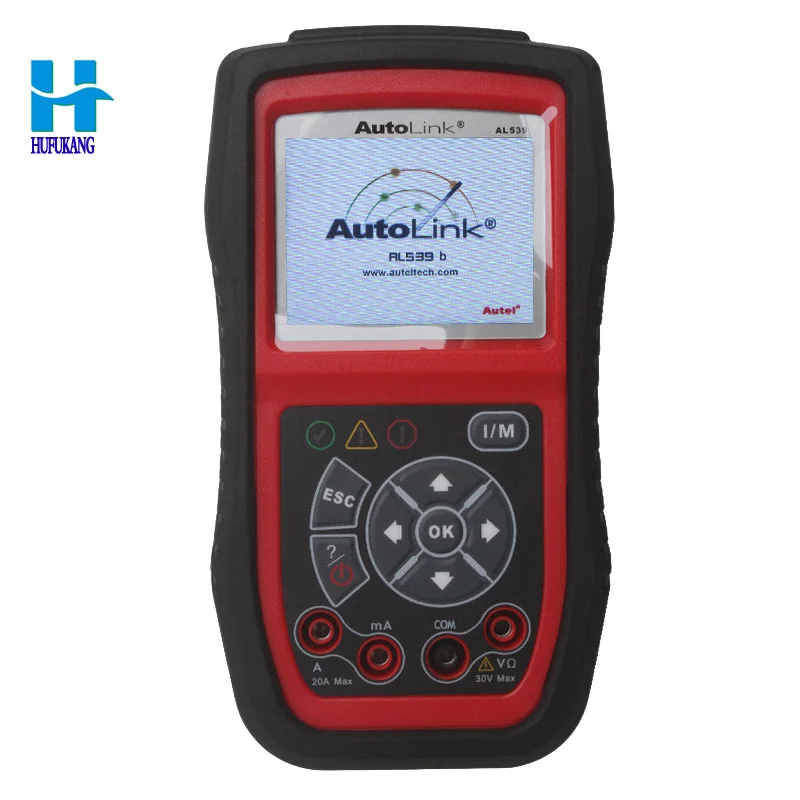 Autel AutoLink AL539B OBDII считыватель кодов и Электрический тестовый инструмент простой в