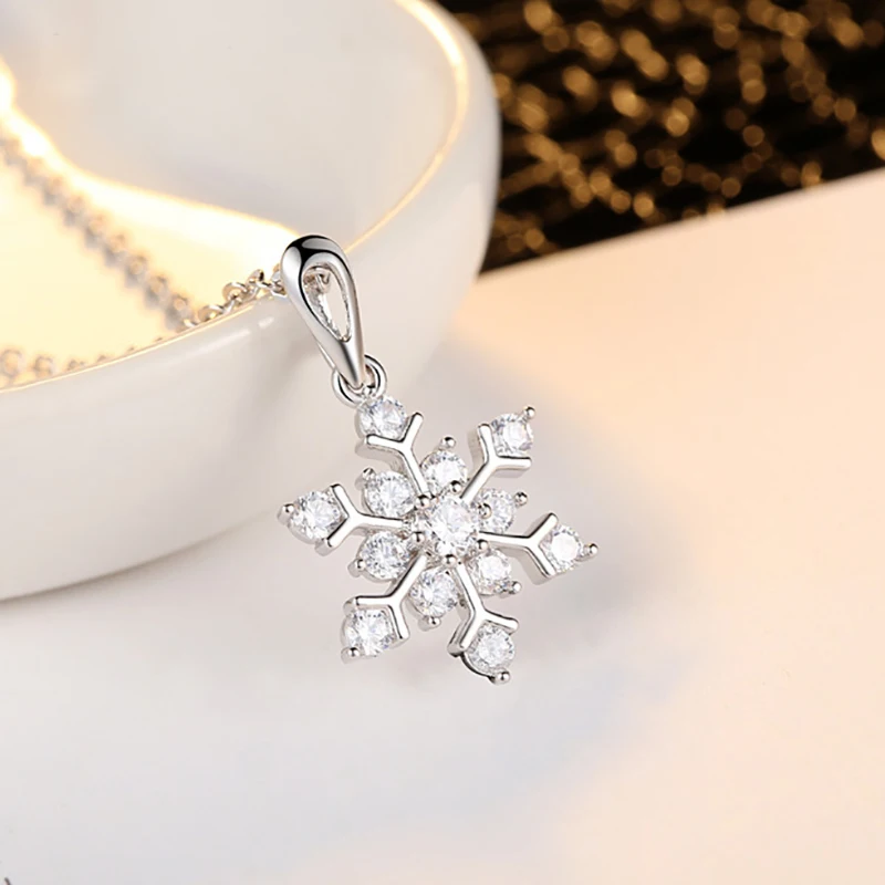 Элегантный Модный стиль снег CZ женское ожерелье с подвеской Воротник модные