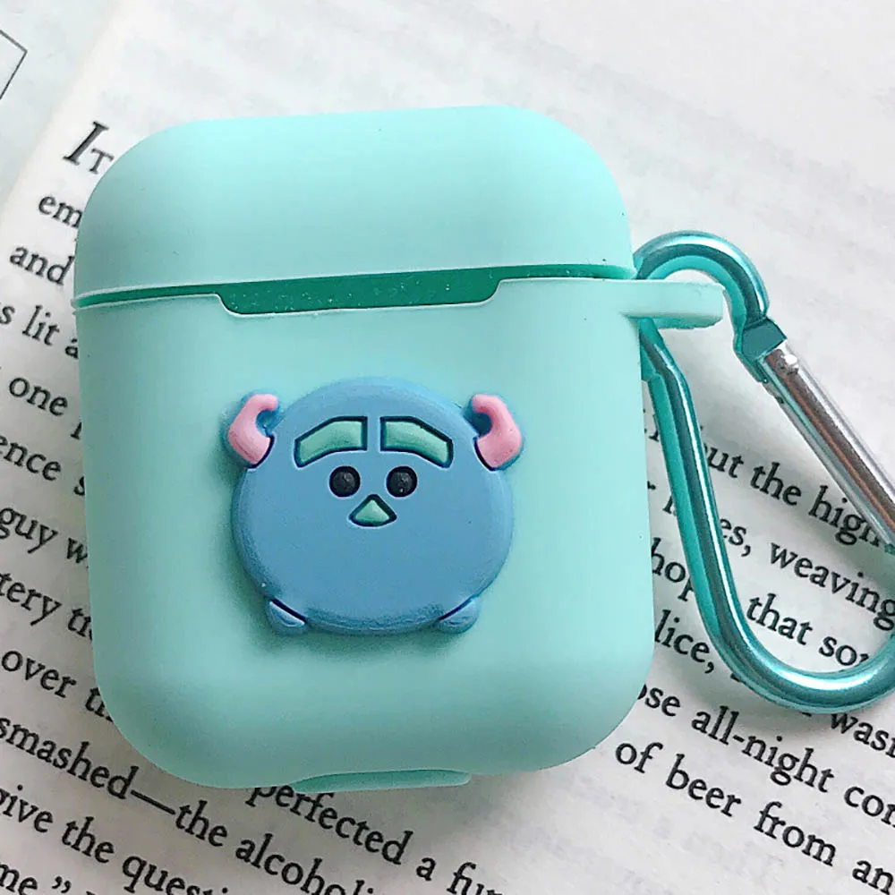 Милый мультяшный силиконовый чехол для Apple, аксессуары для airpods для i10 TWS, Bluetooth, коробка для наушников, защитный чехол, сумка, ремень против потери - Цвет: 22